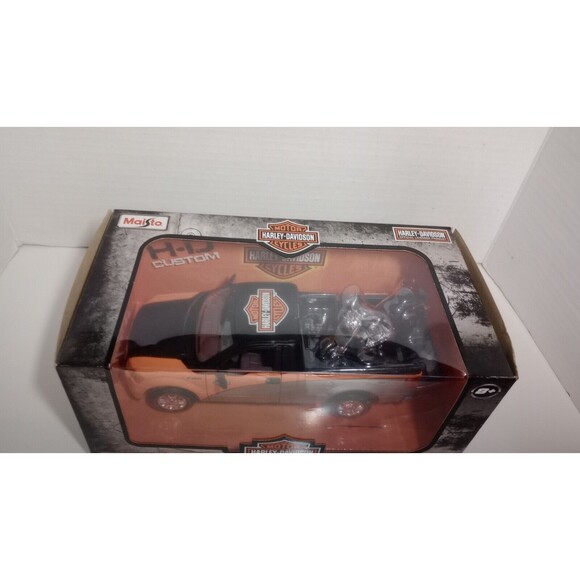 MAISTO HARLEY DAVIDSON FORD F150 STX PICKUP TRUCK WITH 2000 FAT BOY - Picture 2 of 8